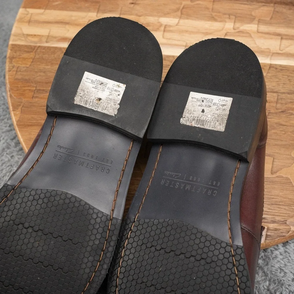 Clarks Men's Craft Arlo Lo Brown Loafers Slip On Shoes Size 10 M Craftmaster